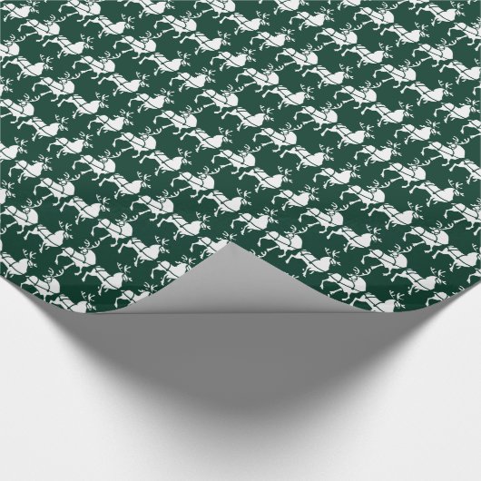 Rentier Wrapping Paper Christmas Wrapping Paper Geschenkpapier (Ecke)