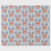 Rentier Wrapping Paper Geschenkpapier (Flach)