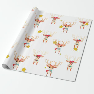Rentier Wrapping Paper Geschenkpapier