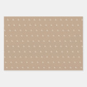 Rentier-Wrapping Paper in Tan Geschenkpapier Set (Vorderseite 3)