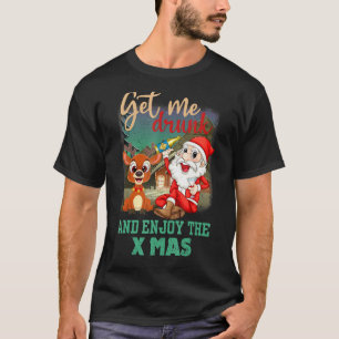 Rentier Xmas meine Betrunkenen und genießen Sie di T-Shirt