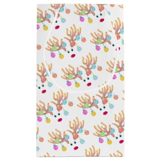 Rentierbeutel Kleine Geschenktüte (Rückseite)