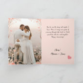 Rentierblüten und Rentierfrösche Lovebirds Frohes Feiertagskarte (Innenseite)