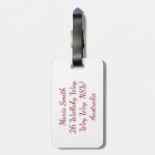 Rentierchartoon Gepäckanhänger (Rückseite vertikal)