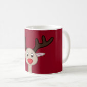 Rentierchartoon Kaffeetasse (VorderseiteRechts)