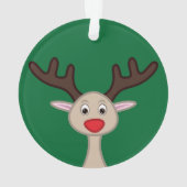 Rentierchartoon Ornament (Rückseite)