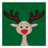 Rentierchartoon Poster (Vorderseite)