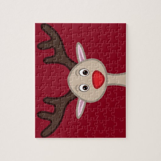 Rentierchartoon Puzzle (Vertikal)