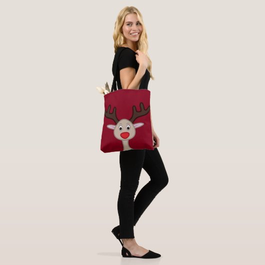 Rentierchartoon Tasche (Am Model)