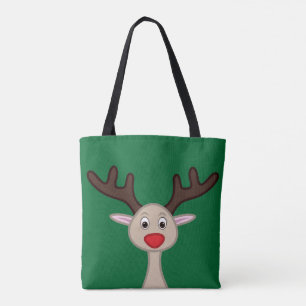 Rentierchartoon Tasche
