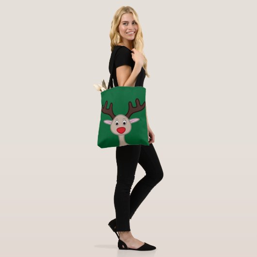 Rentierchartoon Tasche (Am Model)