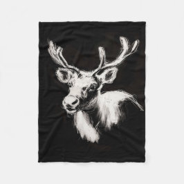 Rentierdecke Fleecedecke