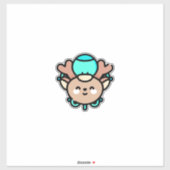 Rentiere Aufkleber (Blatt)