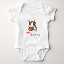Rentiere - baby strampler