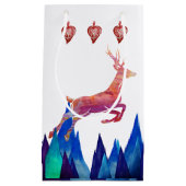 Rentiere, Berge, Freizeitspielzeug Kleine Geschenktüte (Vorderseite)