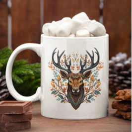 Rentiere Bohemische Wasserfarbe Kaffeetasse