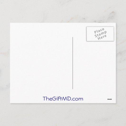 Rentiere - Brustkrebs Feiertagspostkarte (Rückseite)