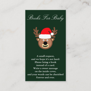 Rentiere Christmas Baby Shower Books for Baby Card Begleitkarte