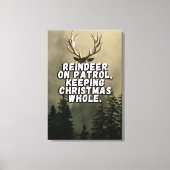 Rentiere Christmas Statement Leinwand Wall Art (Vorderseite)