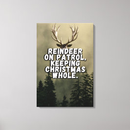 Rentiere Christmas Statement Leinwand Wall Art