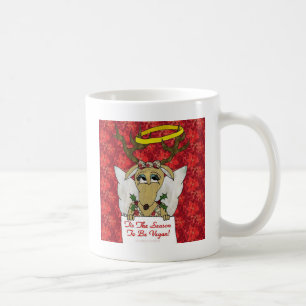 Rentiere Die Zeit Ist Da Vegan Zu Sein Geschenke B Kaffeetasse