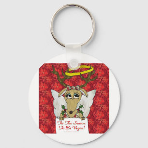 Rentiere Die Zeit Ist Da Vegan Zu Sein Geschenke B Schlüsselanhänger
