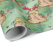 Rentiere-Donald-Trump gekackt Geschenkpapier (Rolleneckpunkt)