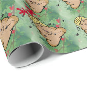 Rentiere-Donald-Trump gekackt Geschenkpapier (Rolleneckpunkt)