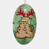 Rentiere-Donald-Trump gekackt Keramikornament (Rechts)