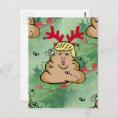 Rentiere-Donald-Trump gekackt Postkarte (Vorne/Hinten)