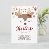 Rentiere Einladung (Stehend Vorderseite)