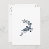 Rentiere Feiertagspostkarte (Vorne/Hinten)