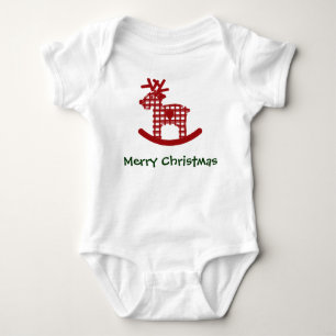 Rentiere Frohe Weihnachten Baby Einteiler