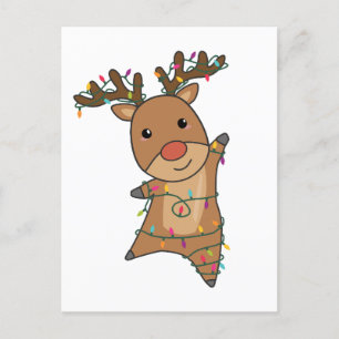 Rentiere Frohe Weihnachten Wintertiere Hirsche
