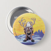 Rentiere Geschenke & Accessoires Button (Vorne & Hinten)