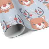 Rentiere Geschenkpapier (Rolleneckpunkt)