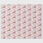 Rentiere Geschenkpapier (Flach)