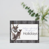 Rentiere Hirsch Weihnachten Urlaub Magisch (Stehend Vorderseite)