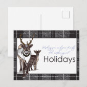 Rentiere Hirsch Weihnachten Urlaub Magisch (Vorne/Hinten)