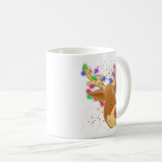 Rentiere im Licht Kaffeetasse (VorderseiteRechts)
