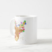Rentiere im Licht Kaffeetasse (Vorderseite Links)