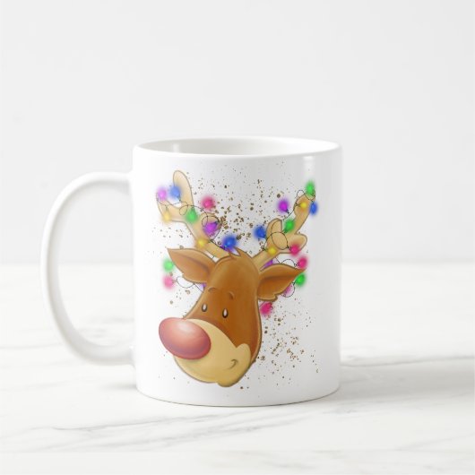 Rentiere im Licht Kaffeetasse (Links)