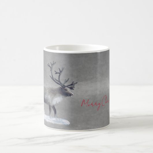 Rentiere im Winter Kaffeetag Tasse (Mittel)