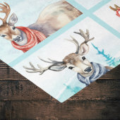 Rentiere in Scarves Personalisierter Weihnachtsfes Seidenpapier