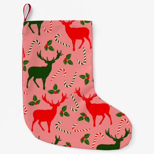 Rentiere Kleiner Weihnachtsstrumpf (Vorderseite)