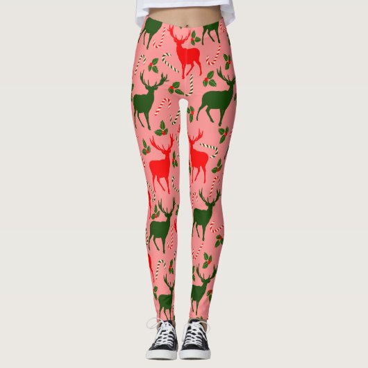 Rentiere Leggings (Vorderseite)