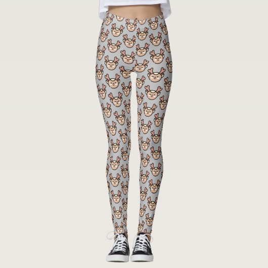 Rentiere Leggings (Vorderseite)