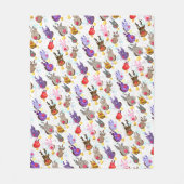 Rentiere mit Bells Christmas Fleece Blanket (Vorderseite)