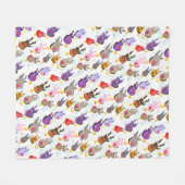 Rentiere mit Bells Christmas Fleece Blanket (Vorderseite (Horizontal))