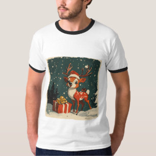 Rentiere mit Geschenken T-Shirt